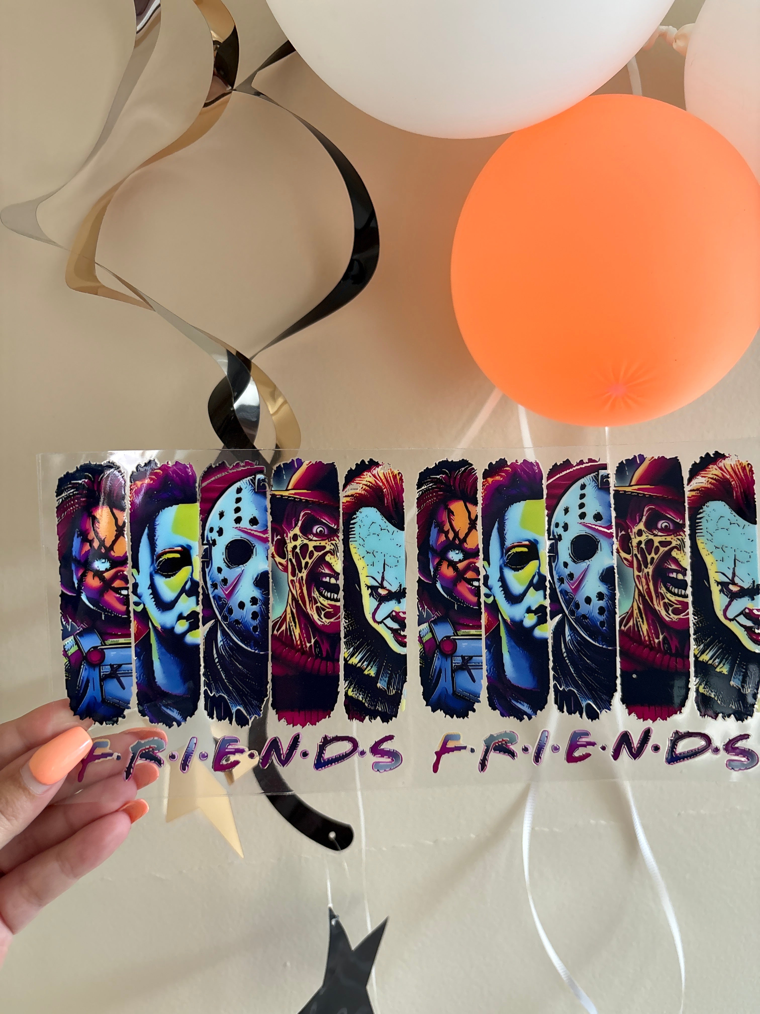 Friends Halloween theme wrap